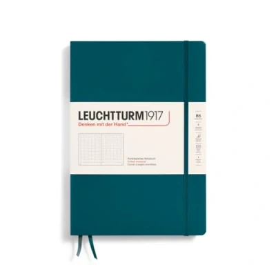 Bild av LEUCHTTURM1917 366175 Anteckningsbok komposition (B5), inbunden 219 numrerade sidor, pacific green, prickig