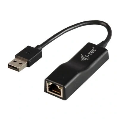 Bild av i tec USB 2.0 till 10/100 Snabb Ethernet adapter, RJ45 LAN, LED indikering, för Windows MacOS Linux ChromeOS och Android