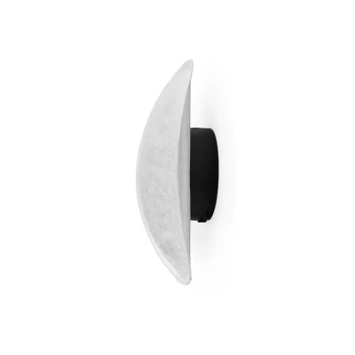 Bild av New Works LED vägglampa Tense, vit/svart, Ø 35 cm