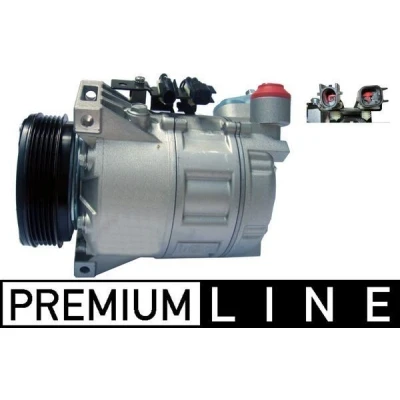 Bild av MAHLE ORIGINAL ACP 1299 000P Compresseur De Climatisation DCS17EC 12 PAG 46 R 134a avec bague d&#039;étanchéité FORD: S Max Mk1, MONDEO 4 Turnier,