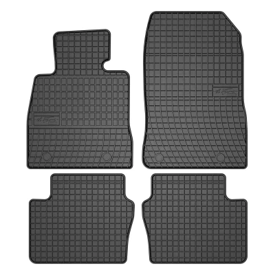 Bild av FROGUM 547167 Ensemble de tapis sol Caoutchouc avant et arrière 4 noir Sur mesure