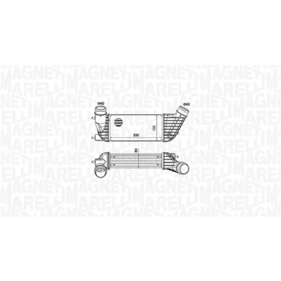 Bild av MAGNETI MARELLI 351319204260 Intercooler PEUGEOT: Expert II Van, 807, Tepee, CITROËN: Jumpy C8, MPV, FIAT: Scudo Van
