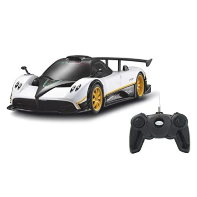 Bild av JAMARA 405143 Pagani Zonda R 1:24 40 MHz RC bil, officiellt licenserad, upp till 1 timmars restid vid ca. 9 km/h, perfekt återbildade detaljer, högkvalitativt utförande, vit