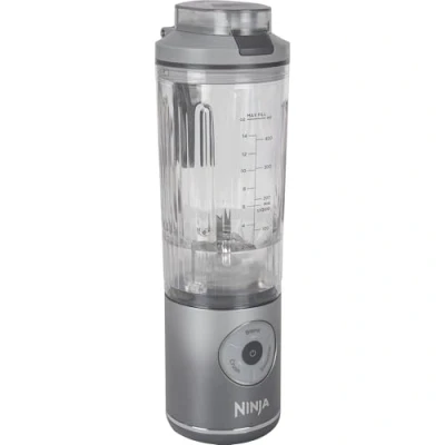 Bild av Ninja Blast Max bärbar mixer, 570 ml, blender med laddningsbart batteri, mixningsbägare &amp; läckfritt lock, 3 mixningslägen, gör smoothies, proteinshakes, mixar is fryst frukt, silver, BC251EUSL