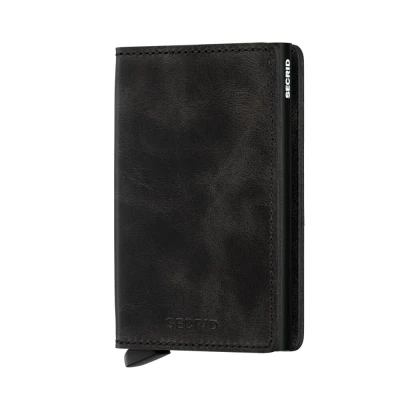 Bild av Secrid Slimwallet Vintage Black Gratis gravyr