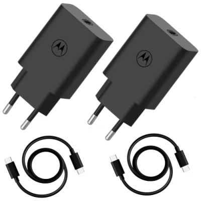 Bild av Motorola Chargers 2 30 W Turbopower Nätladdare/nätadapter med 1M till C USB kabel.