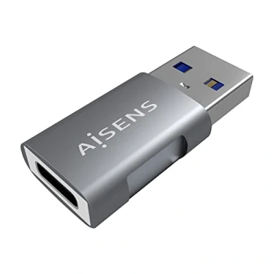 Bild av AISENS A108 0655 Mini USB 3.2 Gen2 10G 3A adapter, C/H A/M, grå
