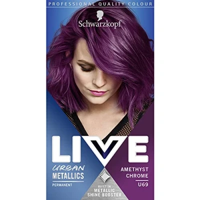 Bild av Svart huvud LIVE URBAN METALLICS U69 Amethyst Chrome
