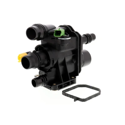 Bild av VEMO V22 99 0025 Boîtier du thermostat avec joint d&#039;étanchéite capteur CITROËN: C3 II, DS3 3 portes, C4 II 5 PEUGEOT: 3008 SUV, I
