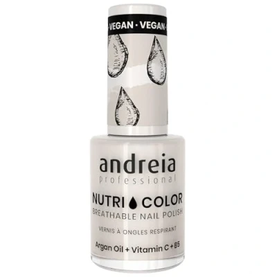 Bild av Andreia Professional NutriColor andningsbart nagellack veganskt och grymhetsfritt gör det själv med långvarig glansfinish färg NC2 kräm 10,5 ml
