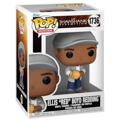 Bild av Funko POP! Movies: SR Ellis Boyd &#039;Red&#039; Redding Shawshank Redemption Samling Vinylfigur Presentidé Officiell Merchandising Leksaker för Barn och Vuxna