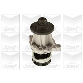 Bild av GRAF PA430 Pompe à eau avec bague d&#039;étanchéité mécanique Fonte pour système dentrainement courroie trapézoïdale nervures BMW: 3 Berline, Touring