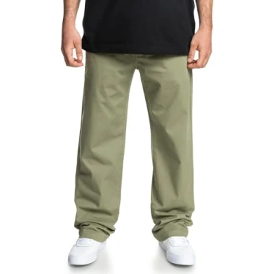 Bild av DC Shoes Worker Relaxed Tygbyxor, Storlek: 32x32, Tpc deep lichen green