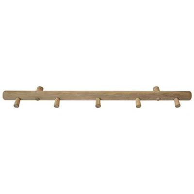 Bild av Home&gt;it® smart knagerække med 5 knage 60x7x2,5 cm egetræ natur