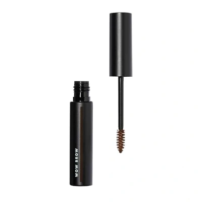 Bild av Wow Brow Gel, volymiserande, byggbar, vax gelhybrid, skapar fulla, voluminösa ögonbryn, låser hårstrån på plats, brunett, fiberinfunderad 3,5 g