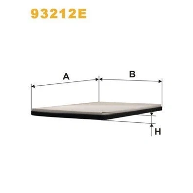 Bild av WIX FILTERS 93212E Filtre d&#039;habitacle à particules 322 235 26 DAF: XF, CF 85