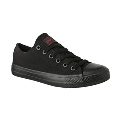 Bild av Elara Unisex Sneaker Textil Träningsskor Low Top Chunkyrayan P 089 A AllBlack 43