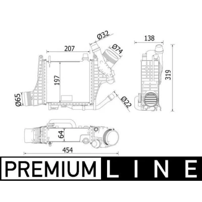 Bild av Laddluftkylare MAHLE CI 541 000P