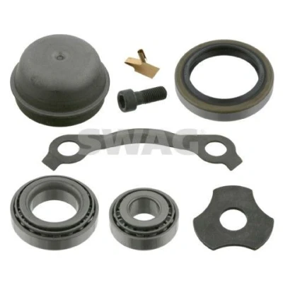 Bild av SWAG 10 85 0004 Kit de roulements roue Essieu avant gauche, droit avec matériel construction 59 Roulement à rouleaux coniques