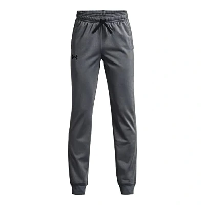 Bild av Under Armour Brawler Tapered Träningsbyxor Pitch gray för barn, Storlek: 152,