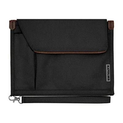 Bild av A5 konferensmapp Business Organizer Bag Notepad Bärväska Dokumentfodral Portfolio (Kolsvart)