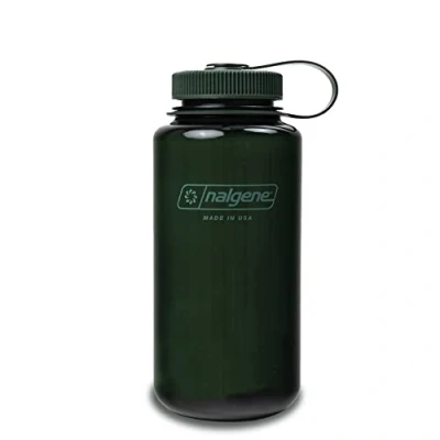 Bild av Nalgene monokroma BPA fri återvunnen återanvändbar vattenflaska för backpacking, vandring, gym 32 oz okrossbar jade