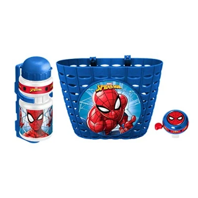 Bild av STAMP korg + drickflaska klargel Spiderman, blå