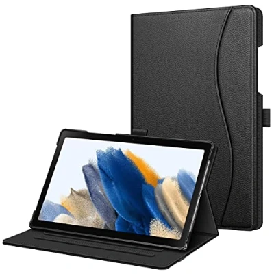 Bild av FINTIE Fodral till Samsung Galaxy Tab A8 10,5 tum 2022 modell (SM X200/X205) flervinkels visningsfolio, stativ skydd med ficka, automatisk uppvakning/sömn, svart