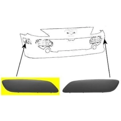 Bild av PRASCO Premium PG4221243 Prydnads / Skyddslist, stötfångare till höger fram PEUGEOT: 307 Hatchback