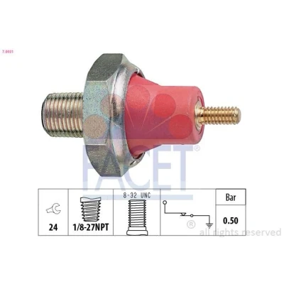 Bild av FACET 7.0031 Sonde De Pression d&#039;Huile 1/8 27NPT 1 Made in Italy OE Equivalent FORD: Transit Mk4 Сamion à Plateau/Сhâssis, Mk3 Van