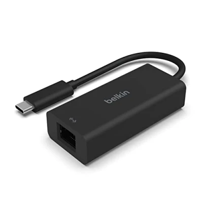 Bild av Belkin USB Type C till 2,5 Gb Ethernet adapter, IF certifierad Thunderbolt 3 och 4/USB LAN nätverksadapter kompatibel med MacBook Pro/Air, iPad Pro, XPS, Surface andra enheter