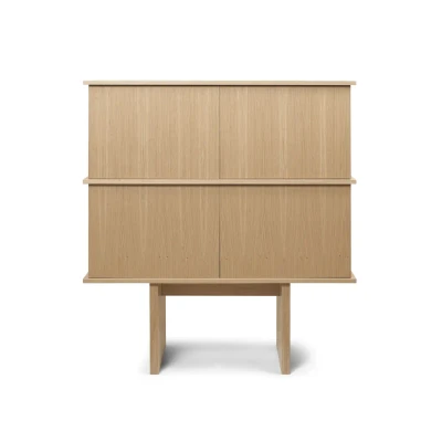 Bild av Ferm Living Stilt Sideboard Sidobord Double Natural Oak B: 100 x H: 109 D: 39.5 cm