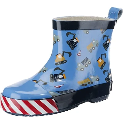 Bild av Playshoes Pojkar unisex barn halvskaft, byggplats, gummistövlar, blå, 24 EU