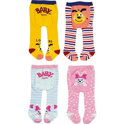 Bild av BABY born 831748 Assorted 43 cm for Toddlers 3 Years &amp; Up Easy Small Hands Adorable Styles Includes, Two Packs of Tights