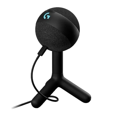 Bild av Logitech G Yeti Orb RGB kondensatormikrofon för spel med LIGHTSYNC, USB mikrofon streaming, kardioid, enkel anslutning via PC/Mac svart