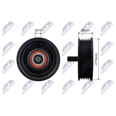Bild av Styrrulle, drivrem/kilrem, jaguar,land rover, 4R8Q19A216AC, 4R8Q 19A216 AC, C2 C22 802, C2C22802, LR0 57467, LR057467