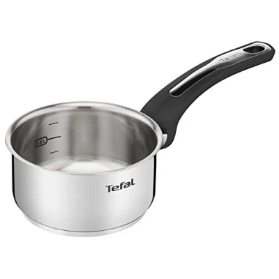 Bild av Tefal Emotion Gryta 14 cm rostfritt stål, 10 års garanti, tjock bas för homogen värmediffusion, elegant design, robust handtag, Induktion E3012704