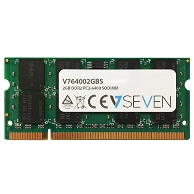 Bild av V7 V764002GBS bärbar dator DDR2 SO DIMM minne 2 GB (800 MHZ, CL6, PC2 6400, 200pin, 1,8 volt)