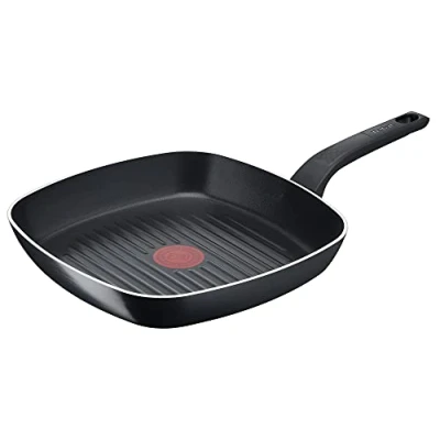 Bild av Tefal Grillpanna EJ INDUKTION 26 cm Svart Non Stick Beläggning Temperaturindikator Thermo Signal Easy Cook &amp; Clean B5554032