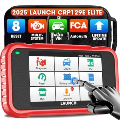 Bild av LAUNCH CRP129E V2.0 Obd2 Fordonsdiagnosutrustning, 4 System + 12 återställningar EOBD Testare Läsa felkoder, Motor/ABS/SRS/Autotransmission Skanner.Automatisk VIN Detektering