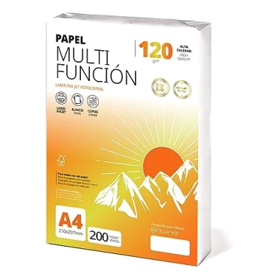 Bild av Folios a4 120gr 200 ark, Multipurpose Papper för skrivare, laserskrivare, fotokopiator, kontorsbruk, skolmaterial, foliopaket ofyturia (120gr, 200h)