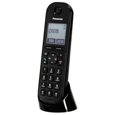 Bild av Panasonic KX TGQ200 GB DECT IP telefon (sladdlös, CAT iq 2.0 kompatibel, handsfree läge, samtalslås, Eco Plus, digital telefon) svart