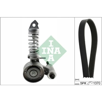 Bild av INA 529 0324 10 Jeu de courroies trapézoïdales à nervures Contrôler et changer roue libre alternateur si nécessaire OPEL: Tigra Twintop