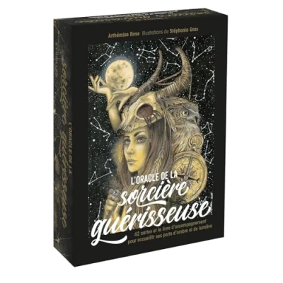 Bild av L&#039;oracle de la sorcière guérisseuse: 62 cartes et le livre d&#039;accompagnement pour accueillir ses parts d&#039;ombre lumière