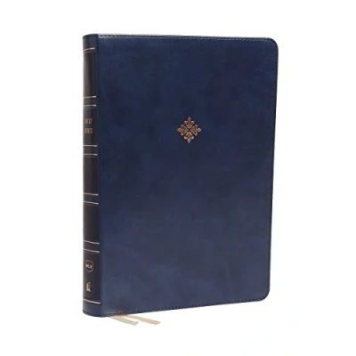 Bild av NKJV, Reference Bible, Super Giant Print, Leathersoft, Blue, Red Letter, Comfort Print: Holy New King James Version
