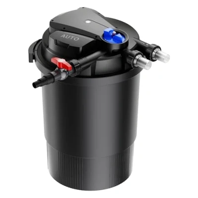 Bild av SunSun CPA 30000 tryckdammfilter 12 000 l/h/55 W UVC enhet, dammtryckfilter för dammar upp till 60 liter, dammrenare, filtersystem