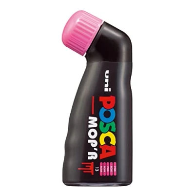 Bild av POSCA MOP&#039;R PCM 22 vattenbaserade permanenta färgmarkörer. 3 mm 19 rund spets för konst och hantverk. Användning med flera ytor på trä metall papper kanvas kartong glastyg keramik sten småsten.