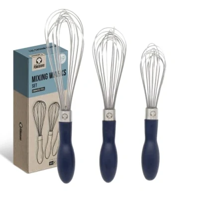 Bild av Chef Pomodoro Köksvisp 3 delad Set, Rostfri ståltråd Ballong Vispredskap, Bakning Wisk Köksredskap
