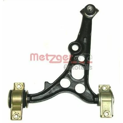 Bild av METZGER 58032401 Bras de suspension avec rotule suspension, support en caoutchouc Essieu avant gauche, inférieur barre oscillant transversal