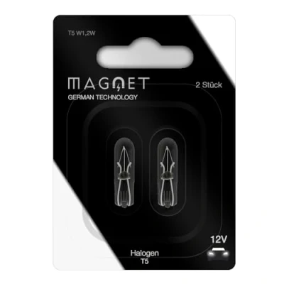 Bild av Magnet Pack 2 T5 halogenlampor Wedge 12 V 1,2 W, w2 x 4,6d instrumentbräda bil och motorcykel